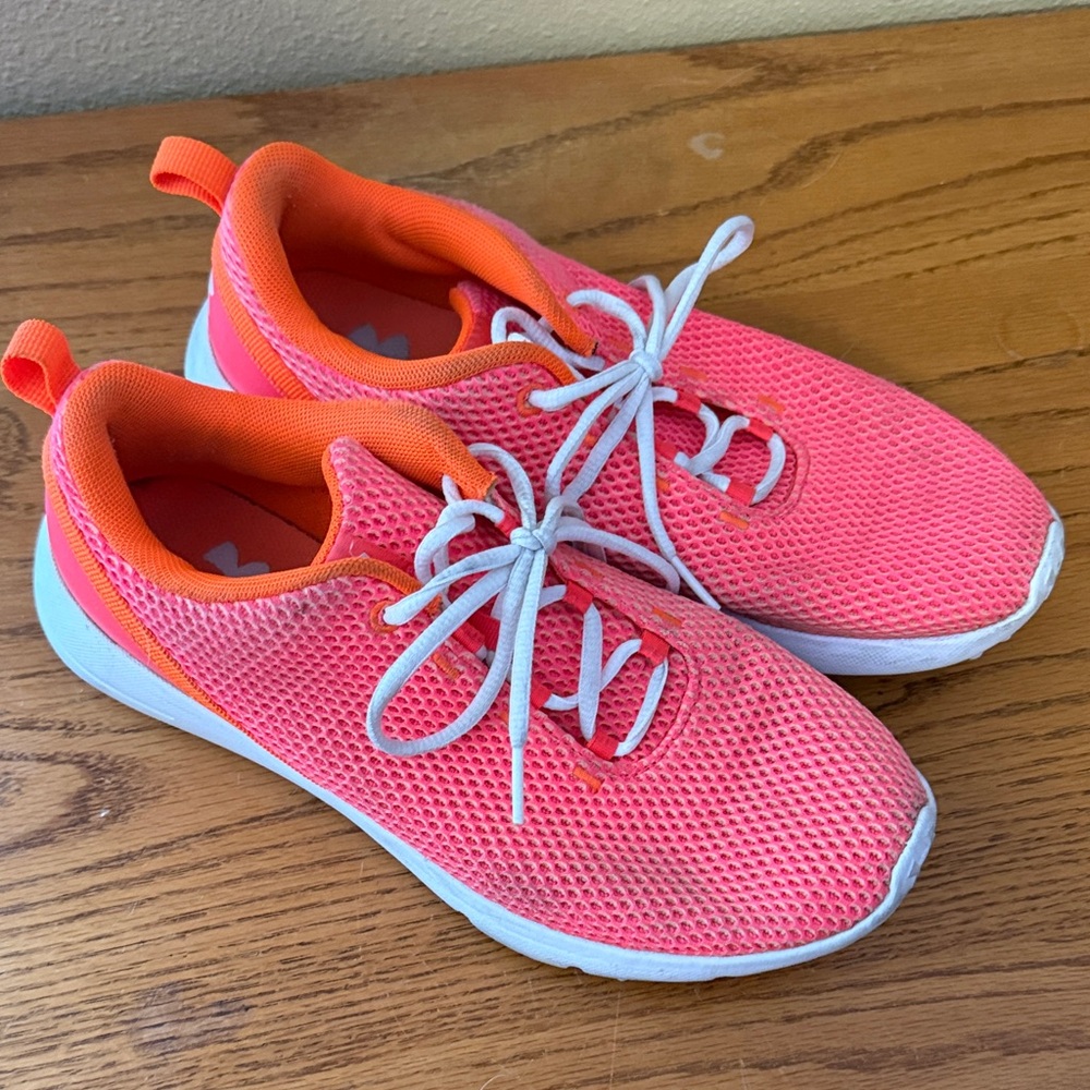 Under Armour Pink and Orange Athletic Shoes